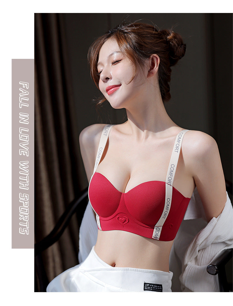 Seamless Wireless Bra (Red)